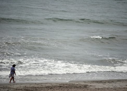 Woman on the beach