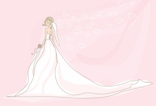 Beautiful bride card