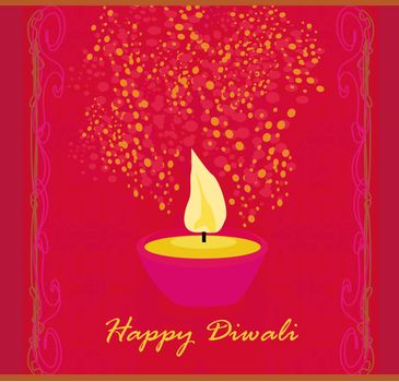 abstract diwali celebration background, vector illustration