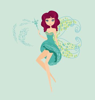 beautiful fairy vector graphic