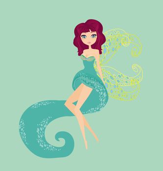 beautiful fairy vector graphic
