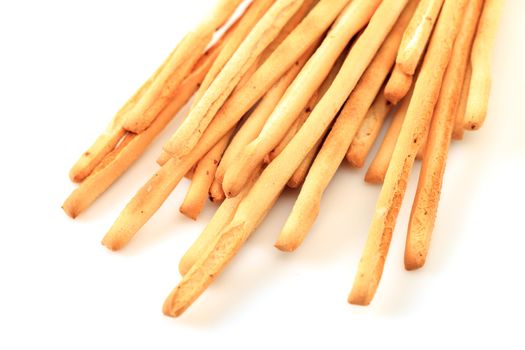 Breadsticks isolated over white background