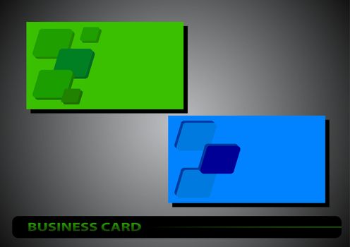 business card with the diamonds on a colored background