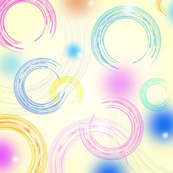 abstract background - paint color circles and dots