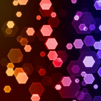 abstract background - glowing gradient hexagons