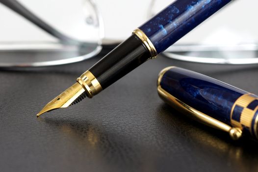 Detail of a fountain pen