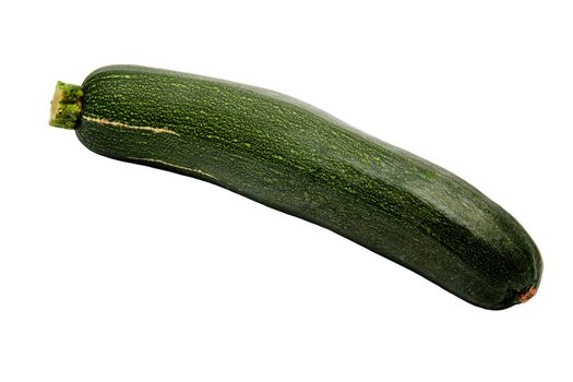 ecological and fresh green zucchini cut with layout