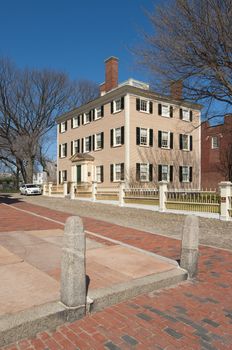 old american colonial house dating to the revolution, located in Salem, Massachusetts