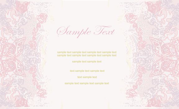 wedding invitation vintage card