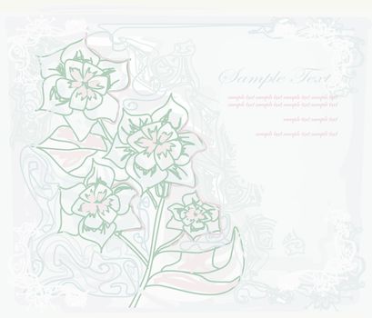 Romantic Flower invitation card