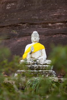 View of buddha statue in Thailand.