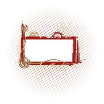 Vector abstract industrial frame with lines