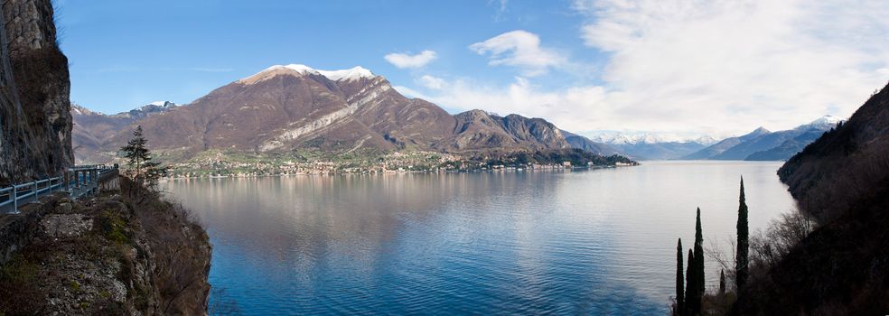 Village in the shore of Lago Como, in Italy