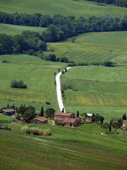 The landscape of the Val d’Orcia. Tuscany. Italiy