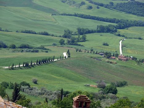 The landscape of the Val d’Orcia. Tuscany. Italiy