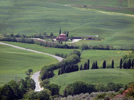 The landscape of the Val d’Orcia. Tuscany. Italiy