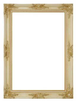 white picture frame with clipping path