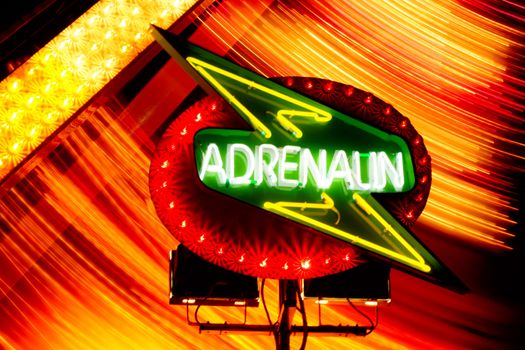 Adrenalin sign at night