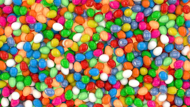 colourful candy eggs as a backdrop, texture or fancy gift wrap