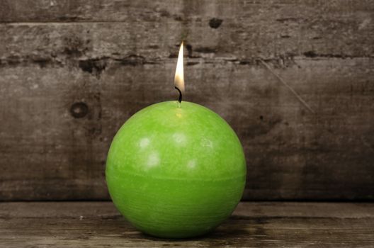 a green candle