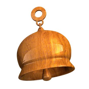 bell in wood (3D) 