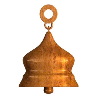 bell in wood (3D) 