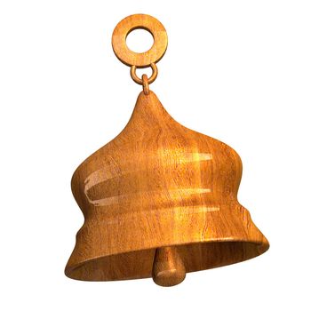 bell in wood (3D) 
