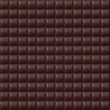 Red Upholstery Leather Seamless Pattern - Hyper Realistic Illustration