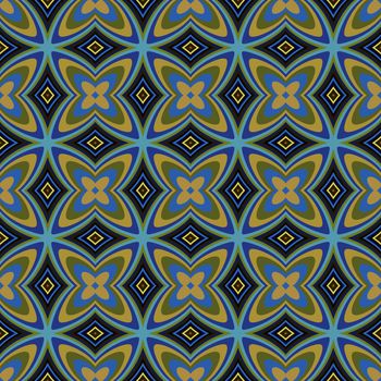 Geometric Retro Design Style Wallpaper Seamless Pattern