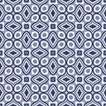 Geometric Retro Design Style Wallpaper Seamless Pattern