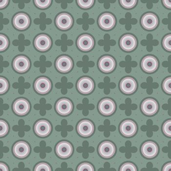 Geometric Retro Design Style Wallpaper Seamless Pattern