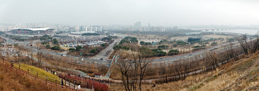 Panoramic view of Seoul near World Cup Stadium