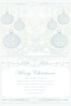 elegant christmas background with baubles