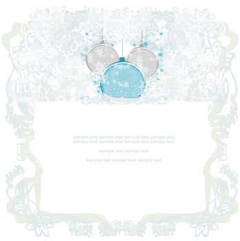 elegant christmas background with baubles