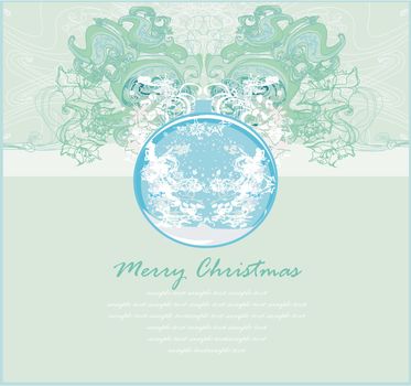 elegant christmas background with baubles