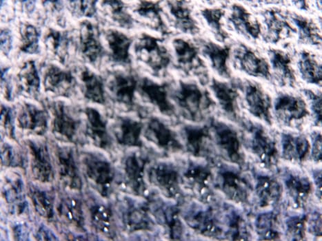 section of some blue woven fabric