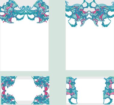 Beautiful floral frame with space for your text