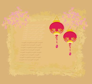 Chinese New Year card, vector