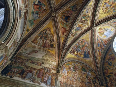 Orvieto - Duomo interior. Cappella Nova or of San Brizio