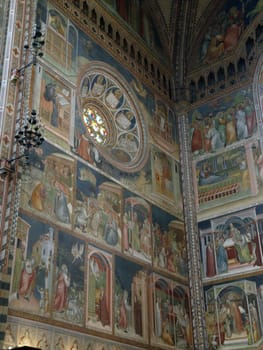 Interior of Cathedral (Duomo). Orvieto, Umbria