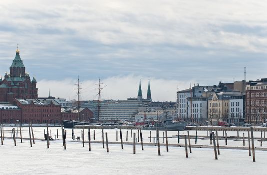 View of the Orthodox Church in Helsinki.