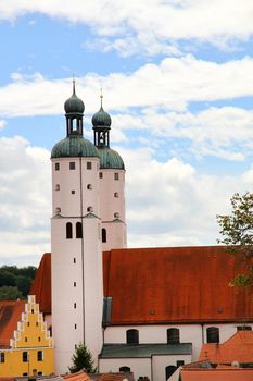 An ancient Church in Wemding, Bavaria, Germany.