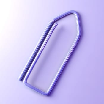 3D rendered Illustration. A paper clip.
