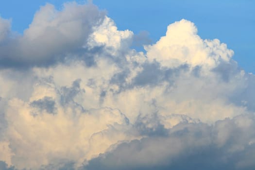 Cloudy Pattern with warm light in Sunset Time