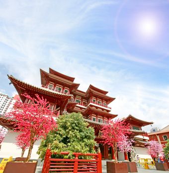 Singapore China town Buddha Tooth Relic Temple