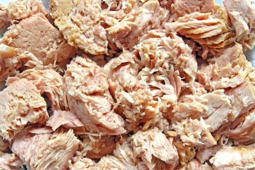 Pattern of Tuna Meat in Mineral Water for Steak and Sandwich using  as background