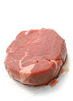 Freash cut of beef tenderloin