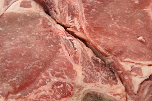 Texture of Beef T-bone