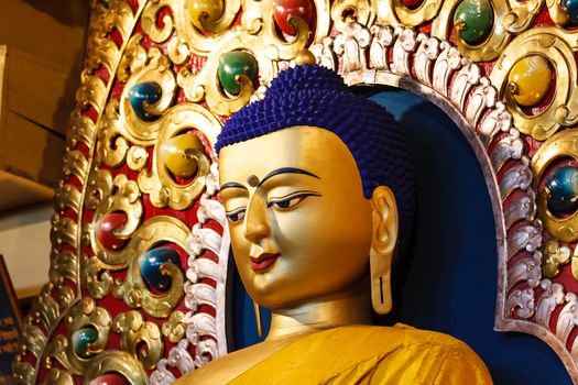 Detail of the face from buddha