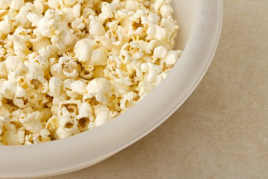 Bowl holding popcorn a healthy treat or snack